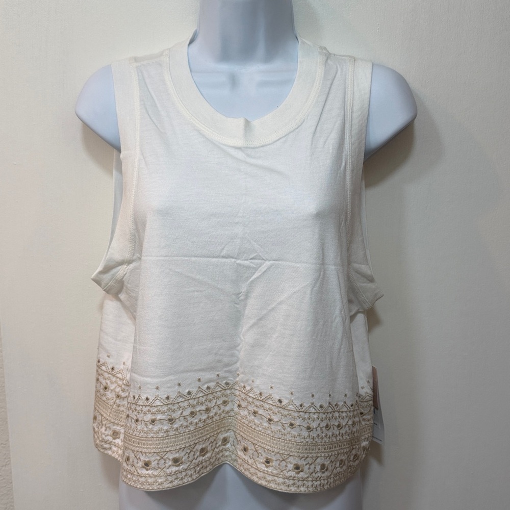 NWT Spiritual Gangster Boxy Tank Top w/Embroidery (size M)